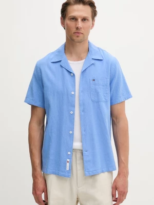 Obrázek produktu Tommy Jeans košile pánská se lnem modrá