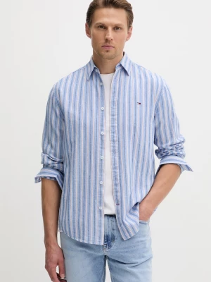 Obrázek produktu Tommy Jeans košile pánská se lnem modrá