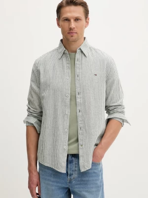 Obrázek produktu Tommy Jeans košile pánská se lnem zelená