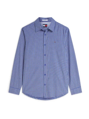 Obrázek produktu Tommy Jeans Košile 'Regular Fit Pattern' kobaltová modř / černá / bílá