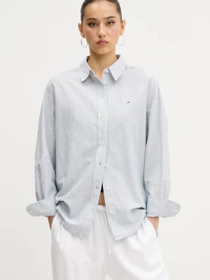 Obrázek produktu Tommy Jeans Košile s příměsí lnu Tommy Jeans šedá