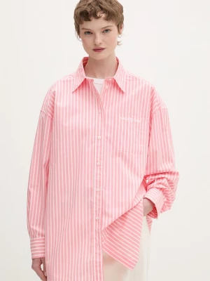 Obrázek produktu Tommy Jeans košilová halenka dámská bavlněná růžová