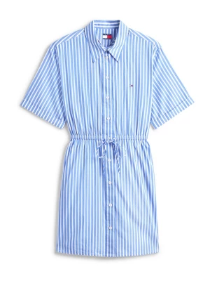Obrázek produktu Tommy Jeans Košilové šaty nebeská modř / bílá