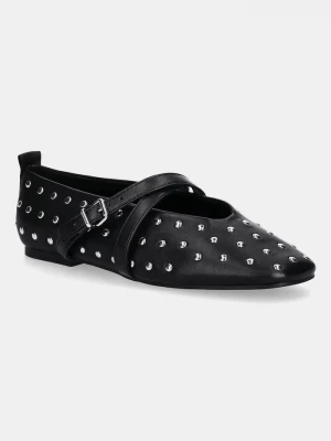Obrázek produktu Tommy Jeans Kožené baleríny Tommy Jeans MARYJANE STUDDED BALLERINA černá