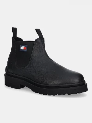 Obrázek produktu Tommy Jeans Kožené kotníkové boty Tommy Jeans TJM CHELSEA LEATHER WL černá