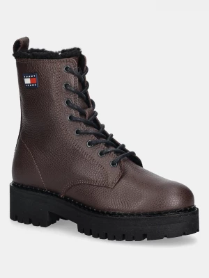 Obrázek produktu Tommy Jeans Kožené kotníkové boty Tommy Jeans TJW URBAN LACEUP BOOT WL hnědá