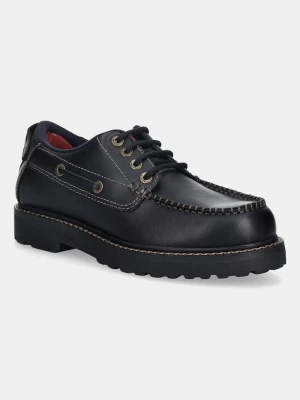 Obrázek produktu Tommy Jeans Kožené polobotky Tommy Jeans ARCHIVE 01 BOAT SHOE LEATHER černá