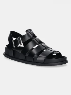 Obrázek produktu Tommy Jeans Kožené sandály Tommy Jeans TJW FISHERMAN PATENT SANDAL černá