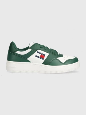Obrázek produktu Tommy Jeans Kožené sneakers boty TJM RETRO BASKET ESS zelená