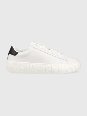 Obrázek produktu Tommy Jeans Kožené tenisky Tommy Jeans LEATHER OUTSOLE bílá