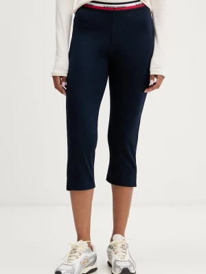 Obrázek produktu Tommy Jeans legíny dámské s viskózou námořnická modř