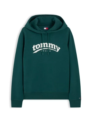 Obrázek produktu Tommy Jeans Mikina 'ESS' smaragdová / bílá