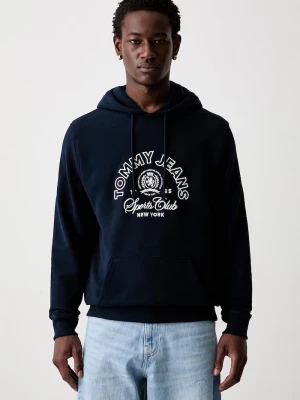 Obrázek produktu Tommy Jeans mikina kapucí pánská bavlněná námořnická modř