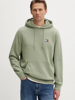 Obrázek produktu Tommy Jeans mikina kapucí pánská bavlněná zelená