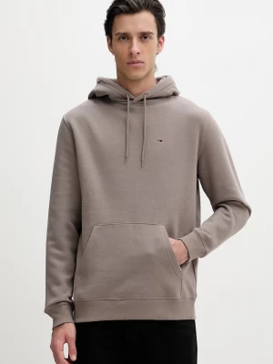Obrázek produktu Tommy Jeans mikina kapucí pánská bavlnou hnědá