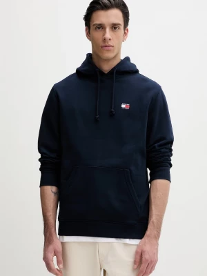 Obrázek produktu Tommy Jeans mikina s kapucí pánská bavlněná námořnická modř
