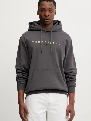Obrázek produktu Tommy Jeans mikina s kapucí pánská bavlněná šedá