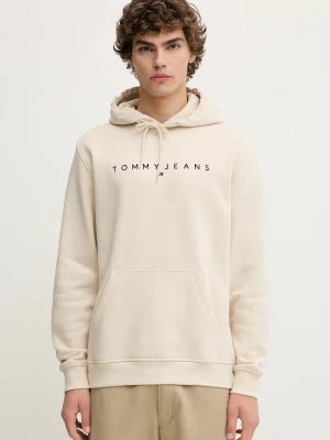 Obrázek produktu Tommy Jeans mikina s kapucí pánská s bavlnou béžová