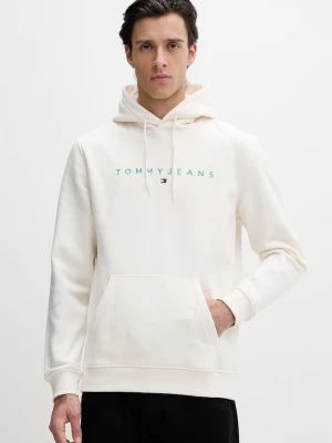 Obrázek produktu Tommy Jeans mikina s kapucí pánská s bavlnou béžová