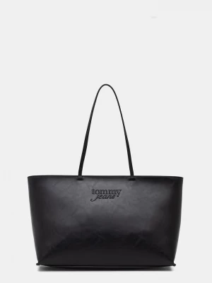 Obrázek produktu Tommy Jeans nákupní taška dámská z imitace kůže černá