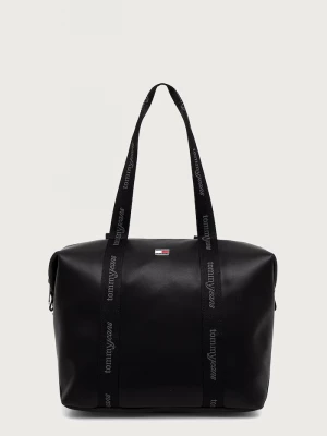 Obrázek produktu Tommy Jeans nákupní taška dámská z imitace kůže černá