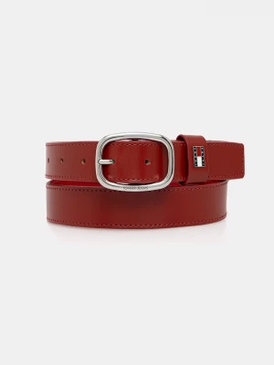 Obrázek produktu Tommy Jeans pásek dámský kožený červená