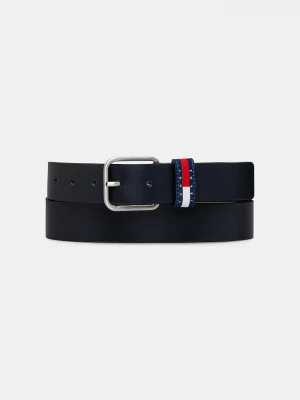 Obrázek produktu Tommy Jeans pásek pánský kožený námořnická modř