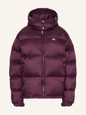 Obrázek produktu Tommy Jeans Péřová Bunda Alaska S Odnímatelnou Kapucí tmavě červená