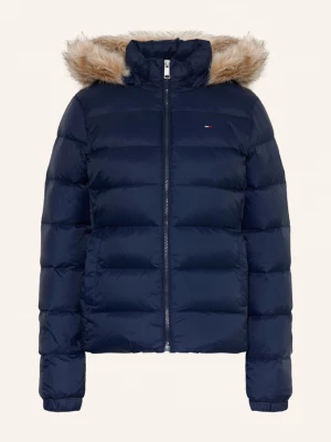 Obrázek produktu Tommy Jeans Péřová Bunda S Odnímatelnou Umělou Kožešinou tmavě modrá / světle hnědá