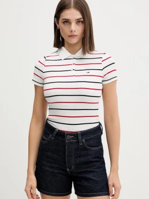 Obrázek produktu Tommy Jeans polo dámské bavlněné elastanem bílá