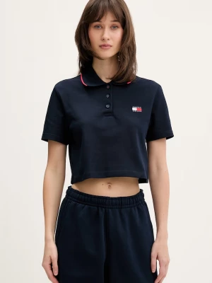 Obrázek produktu Tommy Jeans polo dámské bavlněné elastanem námořnická modř
