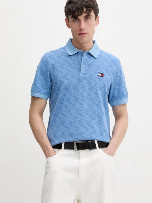 Obrázek produktu Tommy Jeans polo pánské bavlněné modrá