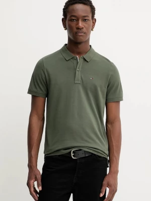 Obrázek produktu Tommy Jeans polo pánské bavlněné zelená