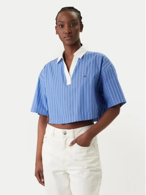 Obrázek produktu Tommy Jeans Polokošile DW0DW22596 Modrá Relaxed Fit