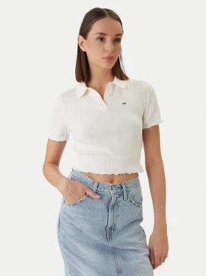 Obrázek produktu Tommy Jeans Polokošile DW0DW22597 Bílá Slim Fit