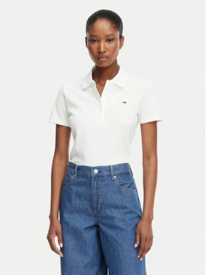 Obrázek produktu Tommy Jeans Polokošile DW0DW22820 Krémová Regular Fit