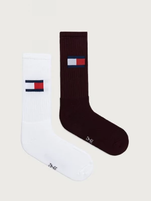 Obrázek produktu Tommy Jeans ponožky s bavlnou 2-pack burgundské