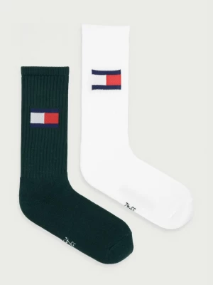 Obrázek produktu Tommy Jeans ponožky s bavlnou 2-pack zelená