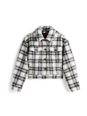 Obrázek produktu Tommy Jeans Přechodná bunda černá / bílá