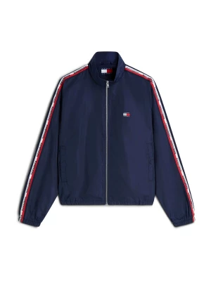 Obrázek produktu Tommy Jeans Přechodná bunda 'Global Stripe Tape Zip-thru' námořnická modř / červená / bílá