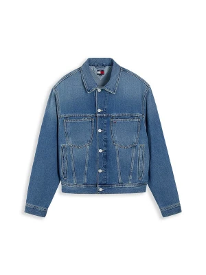 Obrázek produktu Tommy Jeans Přechodná bunda modrá džínovina / červená / bílá