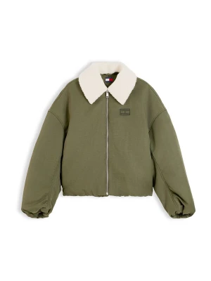Obrázek produktu Tommy Jeans Přechodná bunda olivová / bílá