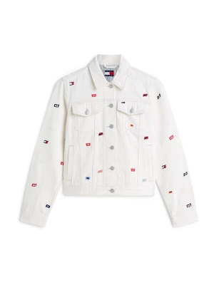 Obrázek produktu Tommy Jeans Přechodná bunda 'Trucker' námořnická modř / červená / bílá džínovina