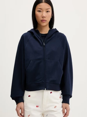 Obrázek produktu Tommy Jeans rozepínací mikina dámská bavlněná námořnická modř