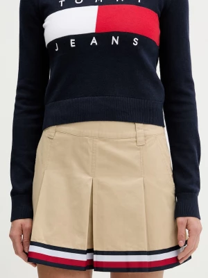 Obrázek produktu Tommy Jeans rozšířená sukně bavlněná béžová