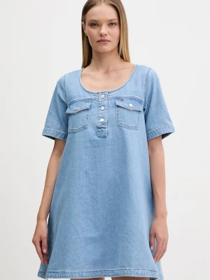 Obrázek produktu Tommy Jeans rozšířené šaty džínové modrá