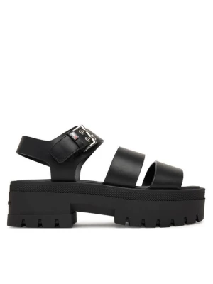 Obrázek produktu Tommy Jeans Sandály Tjw Straps Leather Max Sandal EN0EN02944 Černá