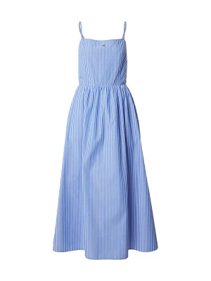 Obrázek produktu Tommy Jeans Šaty 'Crinkle Strap Maxi' královská modrá / bílá