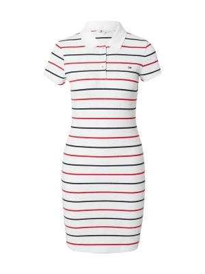 Obrázek produktu Tommy Jeans Šaty námořnická modř / rubínově červená / bílá