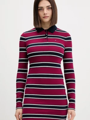 Obrázek produktu Tommy Jeans Šaty Tommy Jeans burgundské